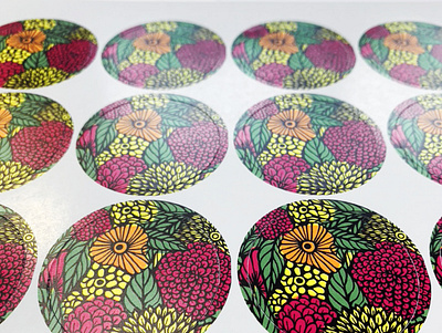 new stickers art branding design drawing floral stickers illustration illustrations popart