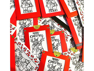 Christmas Cards 2016 art cards christmas design draw drawing hand illustrations handdrawn illustrations popart type typography