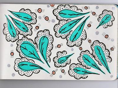 Feather feathers handdrawn illustraion patterns pop art sketch sketchbook