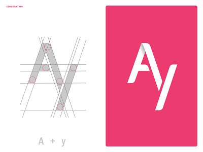 Logo exploration - Logo A Y E a brand branding design flat design graphic label logo logotype typography ui vector y