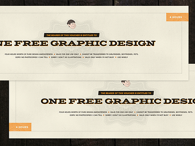 One Free Graphic Design Voucher design graphic ticket voucher