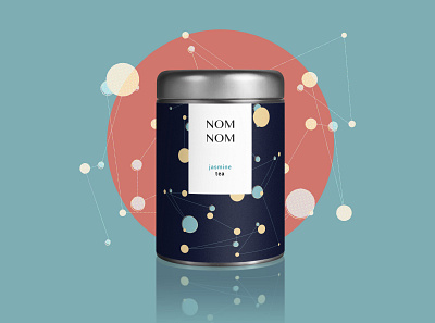 Nom Nom Tea - Packaging Design branding colorful design graphic design illustraion package design vector