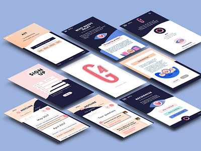 Guardiapp - App Design, Ui & Ux app branding concept design illustration ui ux vector