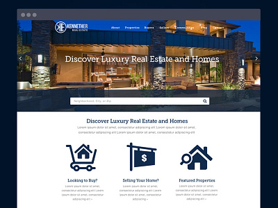 Kenneth Er Real Estate Website art direction interaction design ui ux visual web wordpress