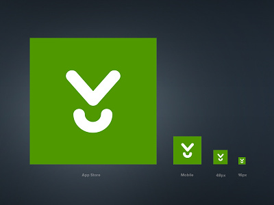 Download.com Favicon Rebrand branding download apps favicon green icon identity illustrator software vector