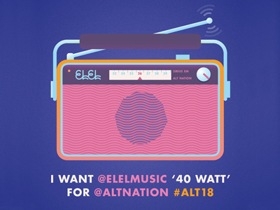 ELEL on SiriusXM Alt Nation alternative band elel facebook music promo radio single sirius xm twitter