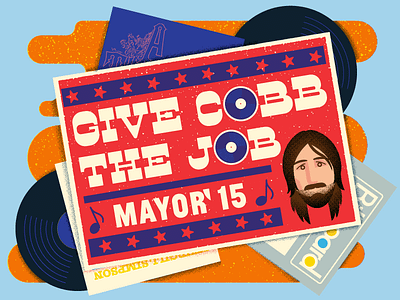 Rejected campaign country dude illustration mayor music nashville record spot