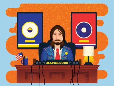 Nashville Scene: Mayor Dave Cobb denim flag mayor music music city nashville office producer record scene spot vinyl