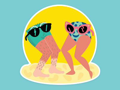 Summer Beach Blast beach beach party contest dance sticker sticker mule summer sunglasses swim suit tan line