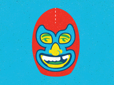 Hola! face greeting illustration international language spanish wrestler