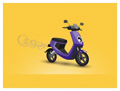 scootscoot drive illustrator scooter simple