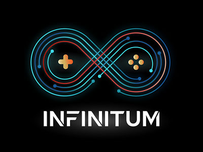 Logo Infinitum black games gradient infinitum logo studios
