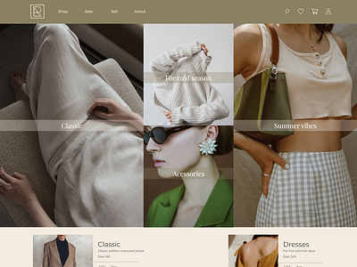 Rewear accessorises app clothes clothing design store ui web