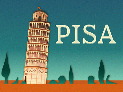 Pisa Tower illustrator italy pentool pisa tower travel
