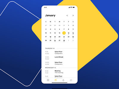TLC Calendar Redesign adobe xd app concept design developer interface iphonex minimal mobile sketch ui ux