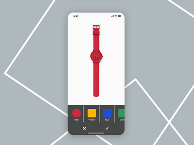 Skagen - UI 2 custom dailyui design interface iphonex minimal mobile sketch ui watches