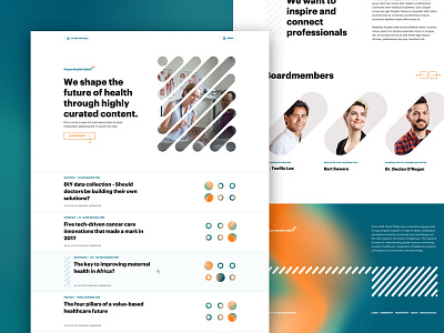 Future Health Index branding design flow gradient homepage interface landingpage page ui ux