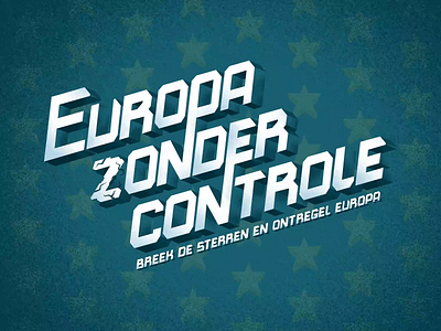 BDMuseum - Europa zonder controle - logo animation blue europe exhibition logo museum stars