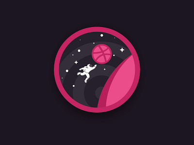 Dribble Galaxy dribbble flat galaxy icon illustration logo minimal