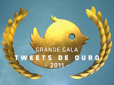 'Tweets de Ouro' logo - opening titles golden tweets logo motion design opening titles tweets de ouro