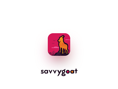 savvygoat - Logo app branding design icon illustration logo