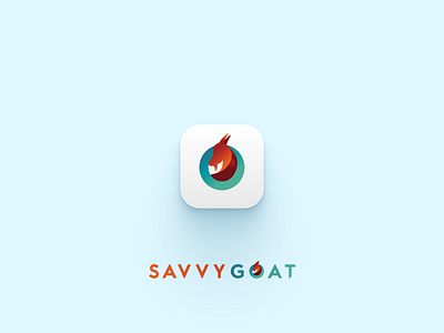 savvygoat - Logo v2 app branding design icon illustration logo vector