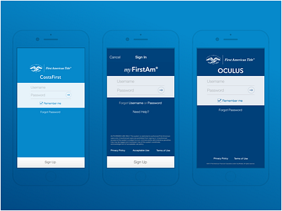 First American Title Apps brand design interaction ios ui ux visual
