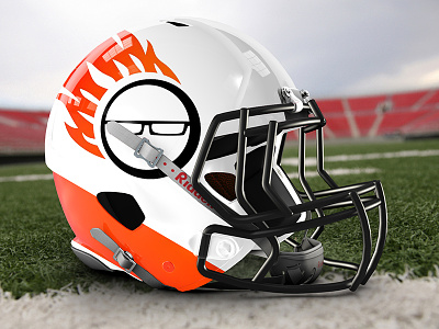 Mazziotti Design Football Helmet awesome branding football helmet sports