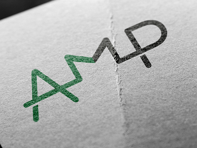 AMP Logo Design branding design identity logo unused