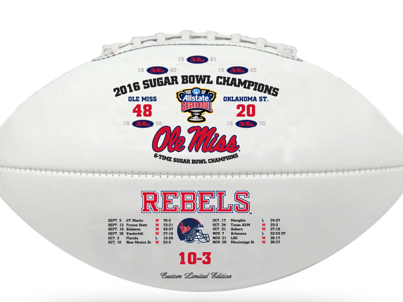 Ole Miss 2016 Sugar Bowl Champions by Jordon Mazziotti on Dribbble