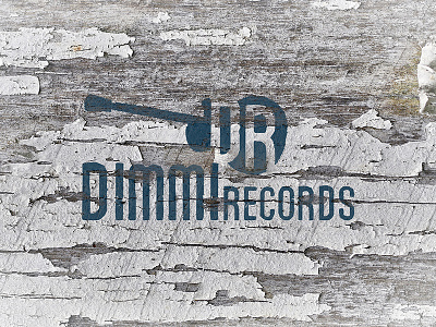 Dimmi Records Logo branding guitar logo music