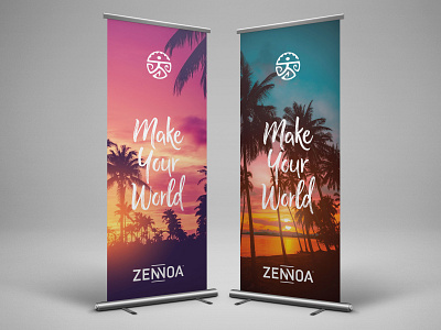 Zennoa Make Your World Banners banners direct marketing mlm popup banners print design