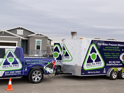 Delta Pro Clean Vehicle Wraps branding cleaners graphicdesigner trailers vehicle design vehicle wrap