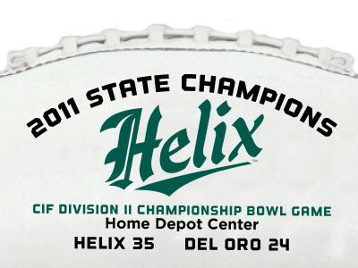 Helix High School Football championship football helix high school school souvenir