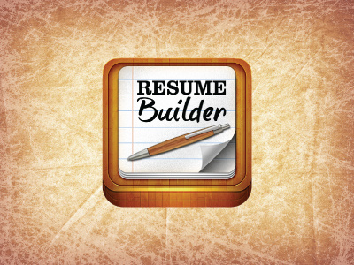 Resume Builder Icon apps builder icon resume