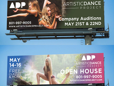 Artistic Dance Project Digital Billboards billboard design digital