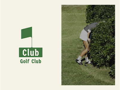 1 Club Golf Club branding golf irony logo typography wordmark