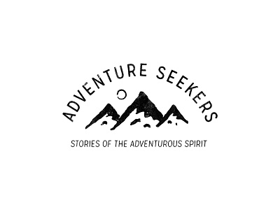 Adventure Seekers adventure branding explore logo mountain outdoors rough sun