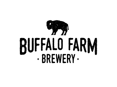 Brewin beer branding buffalo grain identity logo rustic texture