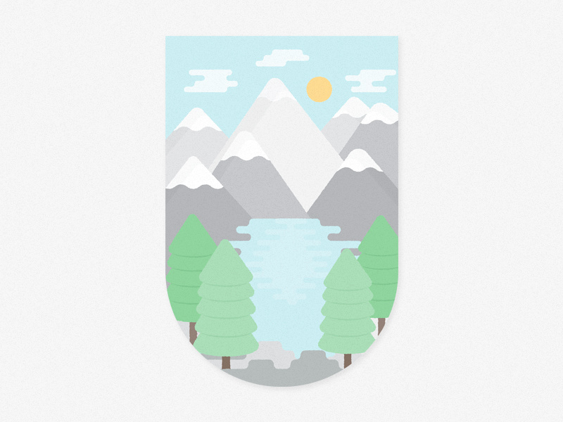 Moraine Lake mountain nature illustration vector national park alberta moraine lake