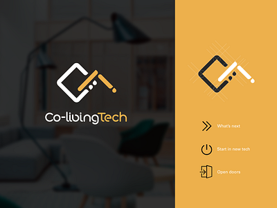 brand strategy Co-living Tech app icon design architechture brand identity business colour palette logo ui