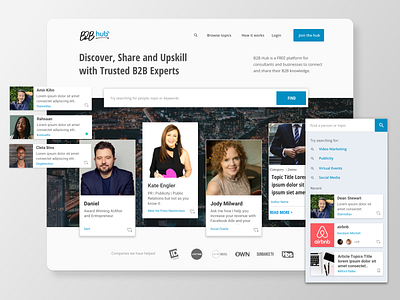 B2B Hub business logo product design ui ux web design