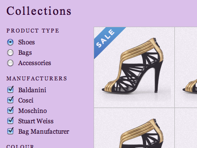 jQuery Product Filter for a Shoe Store