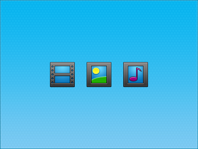 48px Media Icons 48 icons media movies music pictures px video