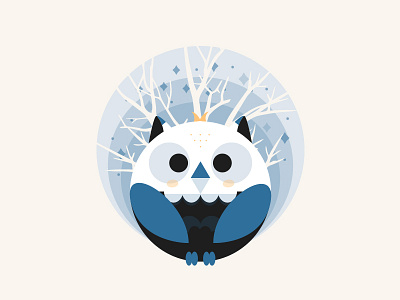 Round Animals: Owl animals illustrator owl vector