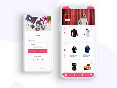 Ecommerce app design app branding design illustration typography ui uidesign ux uxdesign