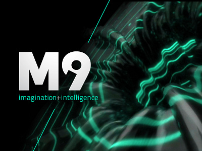 Mi9 Identity 3d animation branding future identity logo media microsoft neon ninemsn style guide technology