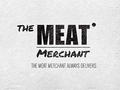 The Meat Merchant Logo boutique branding butcher design development identity logo meat style guide typography web website