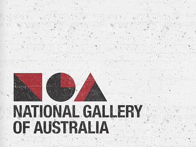 National Gallery of Australia Identity art australia branding design gallery graphic identity logo shape typography