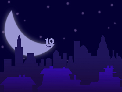 Countdown Timer affinitydesigner countdown countdown timer dailyui dailyui014 graphic design madeinaffinity moon timer uidesign